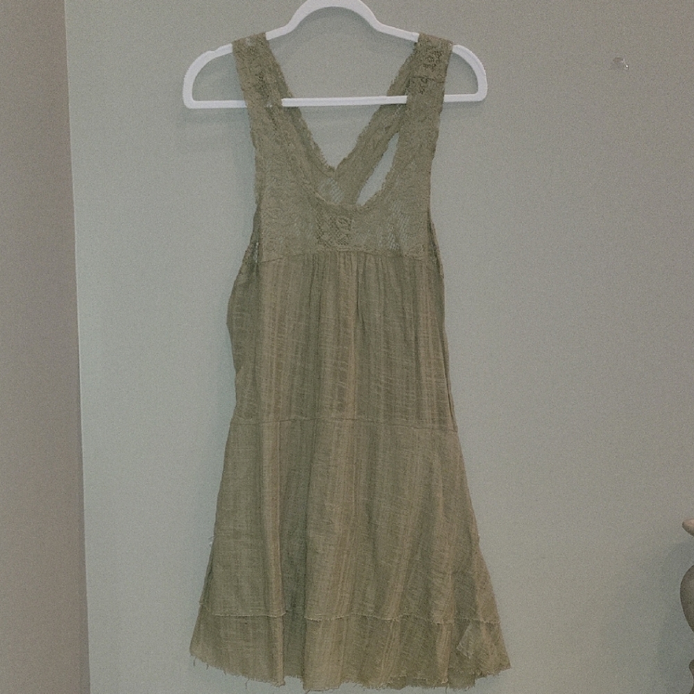 Free People Dress Or Cover Up Lace Details Boho Sz M